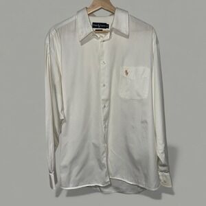 Men's‎ Ralph Lauren 100% Cotton Business Oxford White (XL)
